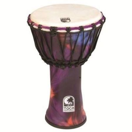 TOCA DJEMBE 10'' FREESTYLE ROPE TUNED Woodstock Purple SFDJ-10WP