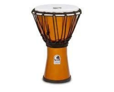 Slika TOCA DJEMBE 7'' FREESTYLE COLORSOUND TFCDJ-7MO METALLIC ORANGERED