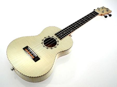 Slika Koki'o sopran ukulele flamed maple thinbody w/bag