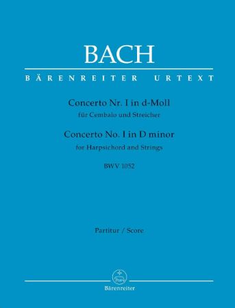 BACH J.S.:CONCERTO NO.1 BWV 1052 SCORE