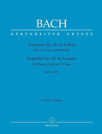 Slika BACH J.S.:CONCERTO NO.4 BWV 1055