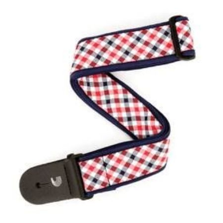 Slika PAS ZA KITARO PLANET WAVES Gingham Woven Red and Navy