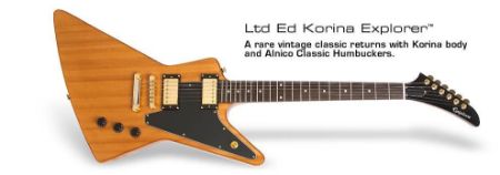 EPIPHONE ELEKTRIČNA KITARA EXPLORER 1958 Ltd. Ed. Antique Natural