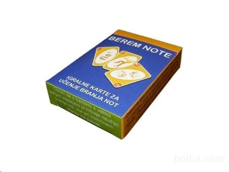 BEREM NOTE SET IGRALNIH KART (VIŠAJI NIŽAJI)