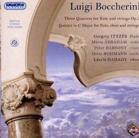 Slika BOCCHERINI:THREE QUARTETS FOR FLUTE AND STRINGS OP.5