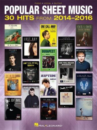 Slika POPULAR SHEET MUSIC 30 HITS FROM 2014-2016 PVG