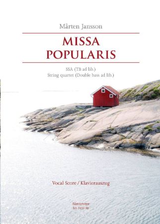 JANSSON:MISSA POPULARIS SSA (TB AD LIB.) VOCAL SCORE