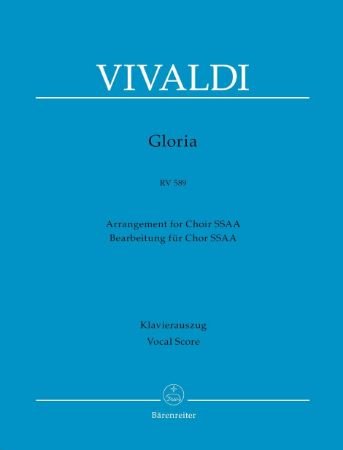 Slika VIVALDI:GLORIA RV 589 SSAA VOCAL SCORE