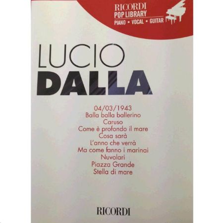 LUCIO DALLA POP LIBRARY PVG