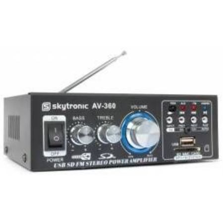 Slika SKYTRONIC mini ojačevalec FM/USB/SD AV-360