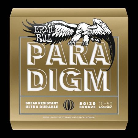 Slika ERNIE BALL strune za akustično kitaro SET 2090 PARADIGM 010-050 80/20 BRONZE