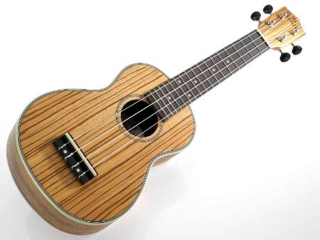 Koki'o soprano ukulele zebrawood w/bag