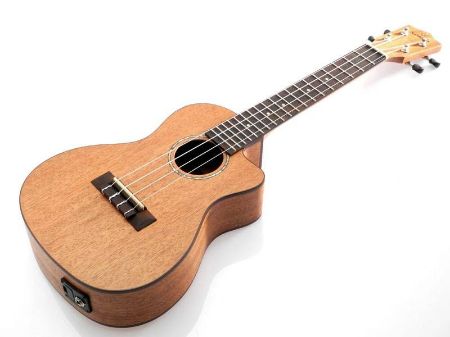 Slika Koki'o concert ukulele cutaway EQ mahogany w/bag