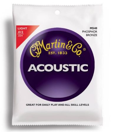 Martin M540 Phosphor Bronze Acoustic Guitar Strune lite 012-054