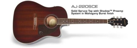 EPIPHONE ELEKTRO AKUSTIČNA KITARA AJ-220SCE MB