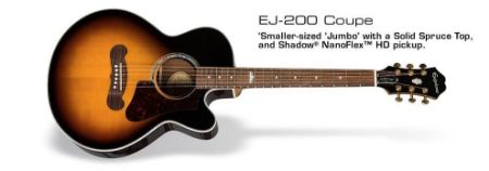 EPIPHONE ELEKTRO AKUSTIČNA KITARA EJ-200 Coupe VS