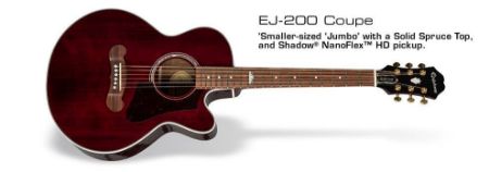 EPIPHONE ELEKTRO AKUSTIČNA KITARA EJ-200 Coupe WR