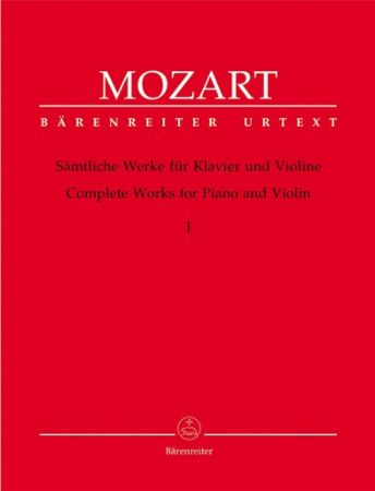 Slika MOZART:COMPLETE WORKS FOR VIOLIN VOL.1 VIOLINE AND PIANO