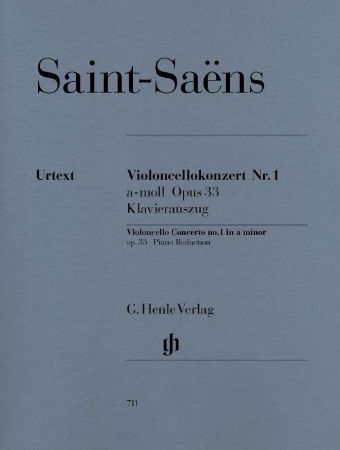 SAINT-SAENS:VIOLONCELLO CONCERTO OP.33 NO.1 A-MOLL CELLO AND PIANO