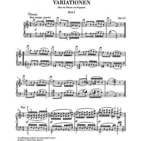 BRAHMS:PAGANINI VARIATIONEN