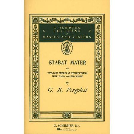 PERGOLESI;STABAT MATER,WOMENS VOICE