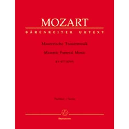 MOZART:MASONIC FUNERAL MUSIC SCORE