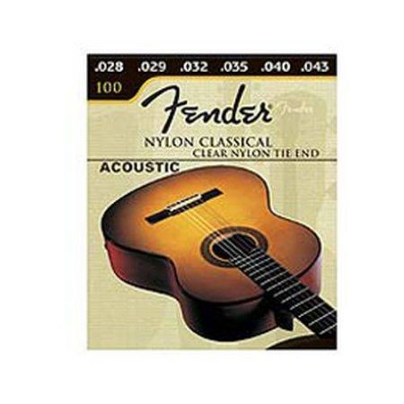 FENDER SET 100 NYLON CLR/SLVR