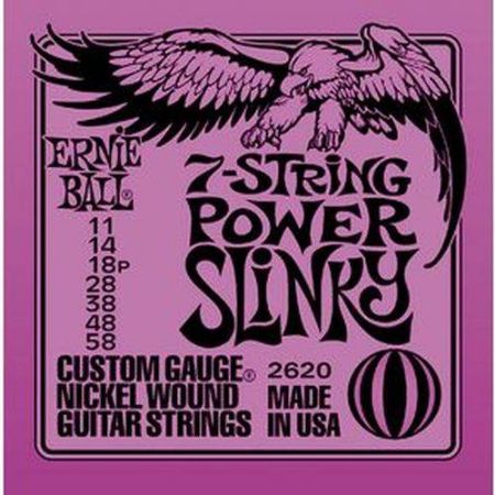 Slika ERNIE BALL strune za električno kitaro SET 2620 7 STR 011-058