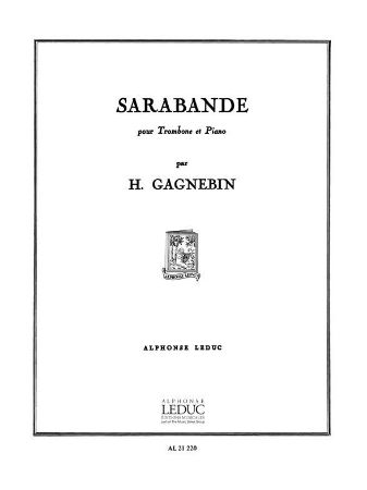 GAGNEBIN:SARABANDE TROMBONE ET PIANO