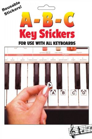 A-B-C KEY STICKERS FOR ALL KEYBOARDS(nalepke za tipke klavirja)