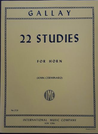 GALLAY:22 STUDIES FOR HORN