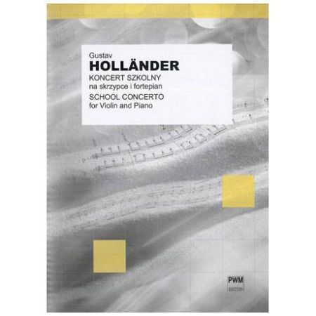 HOLLAENDER:SCHOOL CONCERTO VIOLIN AND PIANO