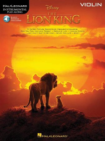 THE LION KING PLAY ALONG VIOLIN +AUDIO ACC.