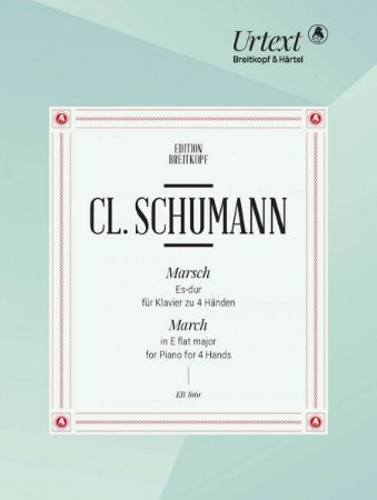 SCHUMANN CLARA:MARCH ES-DUR PIANO 4 HANDS