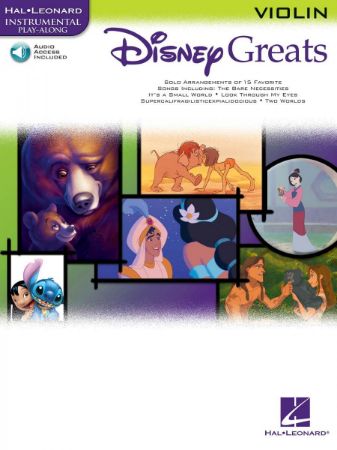 DISNEY GREATEST FOR VIOLIN PLAY ALONG +AUDIO ACC.