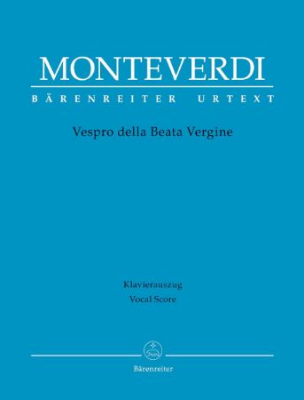 MONTEVERDI:VESPRO DELLA BEATA VERGINE VOCAL SCORE