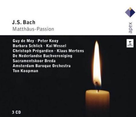 BACH J.S.:MATTHAUS PASSION/SCHLICK/KOOPMAN  3CD