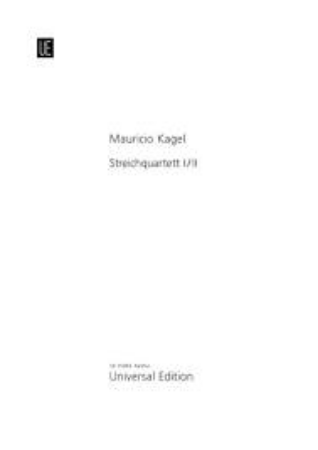 KAGEL:STREICHQUARTETT I/II SCORE