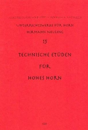 NEULING:15 TECHNISCHE ETUDEN HORN