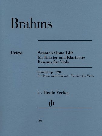 BRAHMS:CLARINET SONATAS OP.120 VERSION FOR VIOLA