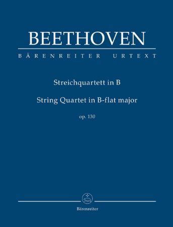 BEETHOVEN:STRING QUARTET IN B-FLAT OP.130 STUDY SCORE