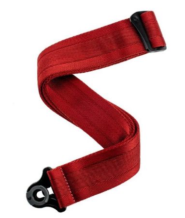 PAS ZA KITARO PLANET WAVES Auto Lock Guitar Strap Blood red