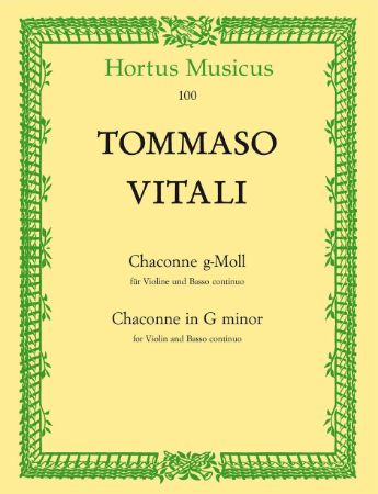 VITALI:CHACONNE G-MOLL VIOLINE AND PIANO