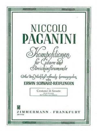 PAGANINI:CENTONE DI SONATE SIX SONATAS NO.1-6 FOR VIOLIN AND GUITAR