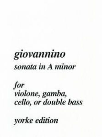 GIOVANNINO: SONATA IN A MINOR FOR DOUBLE BASS