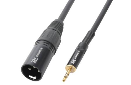 POWER DYNAMICS ADAPTERSKI KABEL 3.5mm Stereo- XLR Male 0,5m