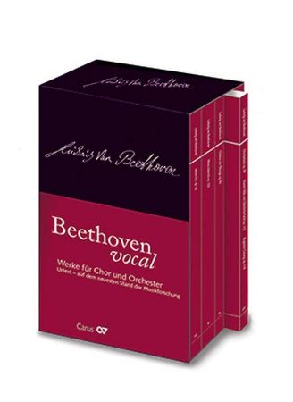 BEETHOVEN:WERKE FUR CHOR UND ORCHESTER SET WITH STUDY SCORE