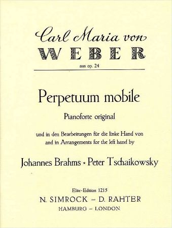 WEBER:PERPETUUM MOBILE OP.24 ORIGINAL PIANO