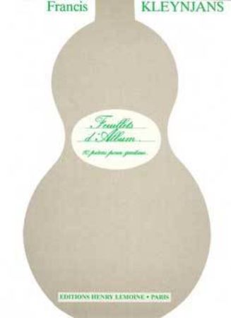 KLEYNJANS:FEUILLETS D'ALBUM GUITAR