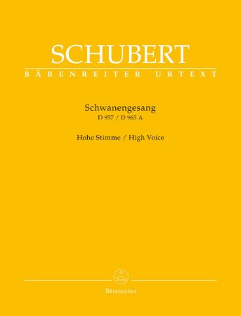 SCHUBERT:SCHWANENGESANG D 957/D 965A HIGH VOICE